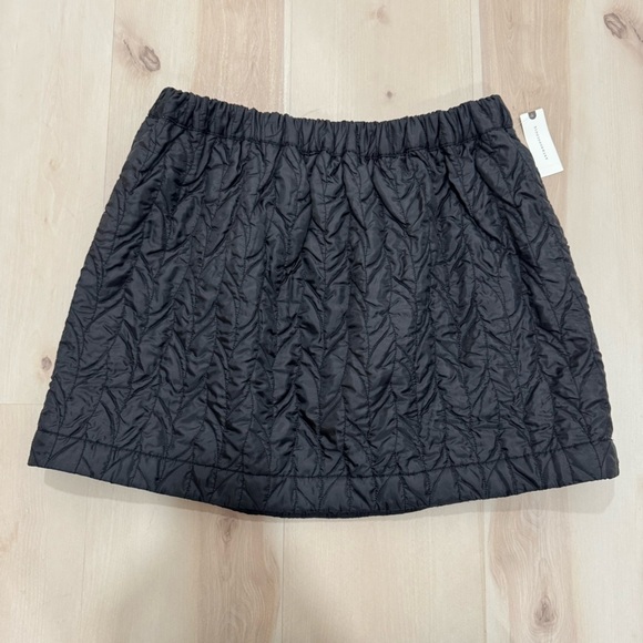 NWT Anthropologie Maeve Quilted Mini Skirt Black Women's Large - Picture 5 of 14